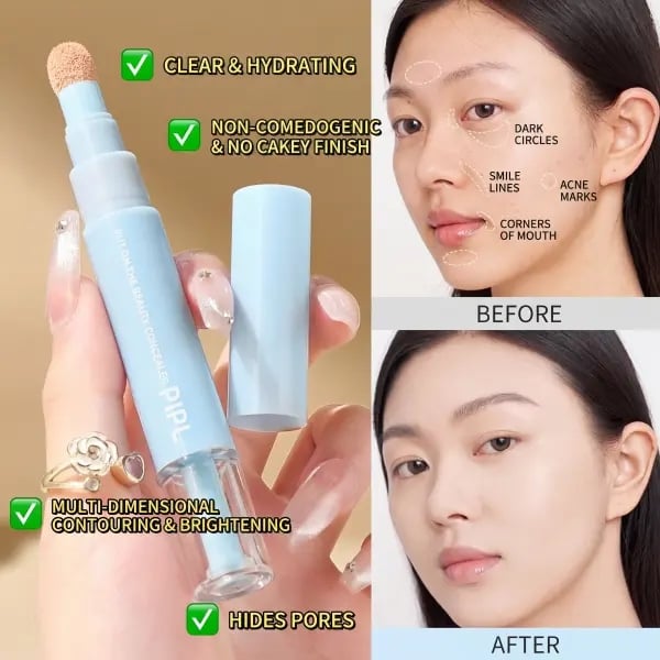 🖋️✨LAST DAY SALE BUY 1  GET 1 FREE!!💙Dual-effect Concealer & Foundation Eye Concealer - 24-hour long-lasting