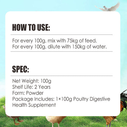 100g Poultry Digestive Health Supplement