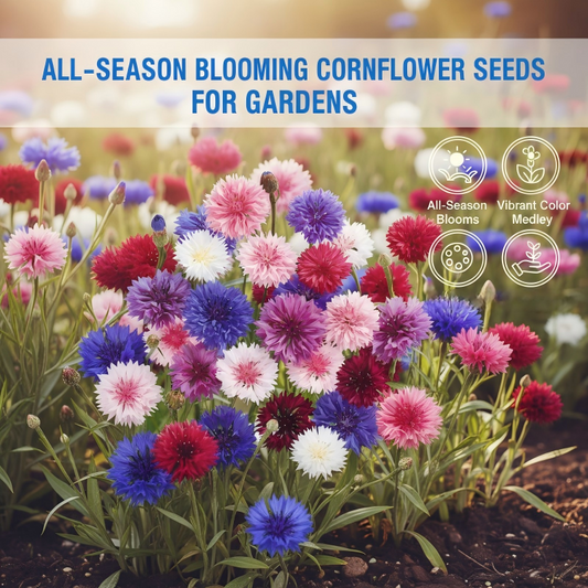 All-Season Blooming Cornflower Seeds for Gardens