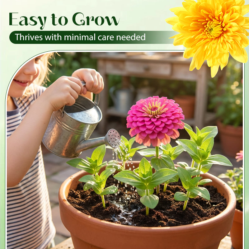 100 PCS Mixed Color Zinnia Seeds