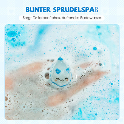 🛁 Natural Bath Bombs for Kids with Mega Bubbles & Surprise Inside 🥚✨