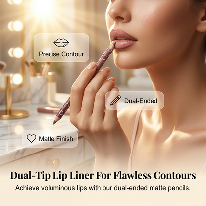 Dual-Tip Matte Lip Liner Pencil