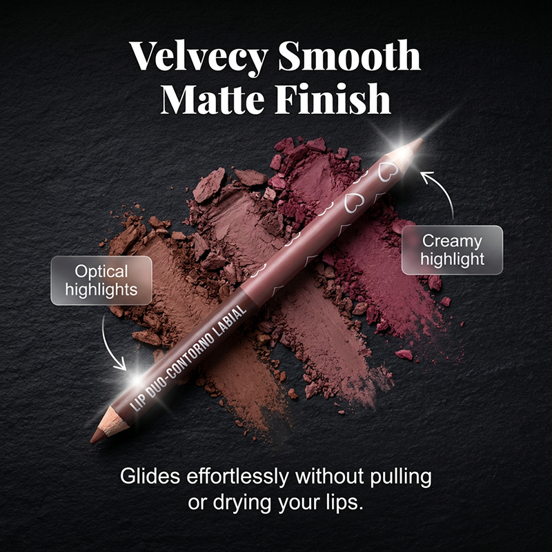 Dual-Tip Matte Lip Liner Pencil