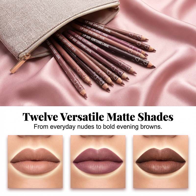 Dual-Tip Matte Lip Liner Pencil