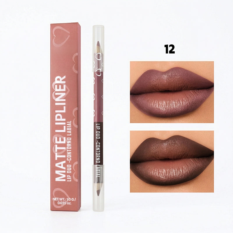 Dual-Tip Matte Lip Liner Pencil