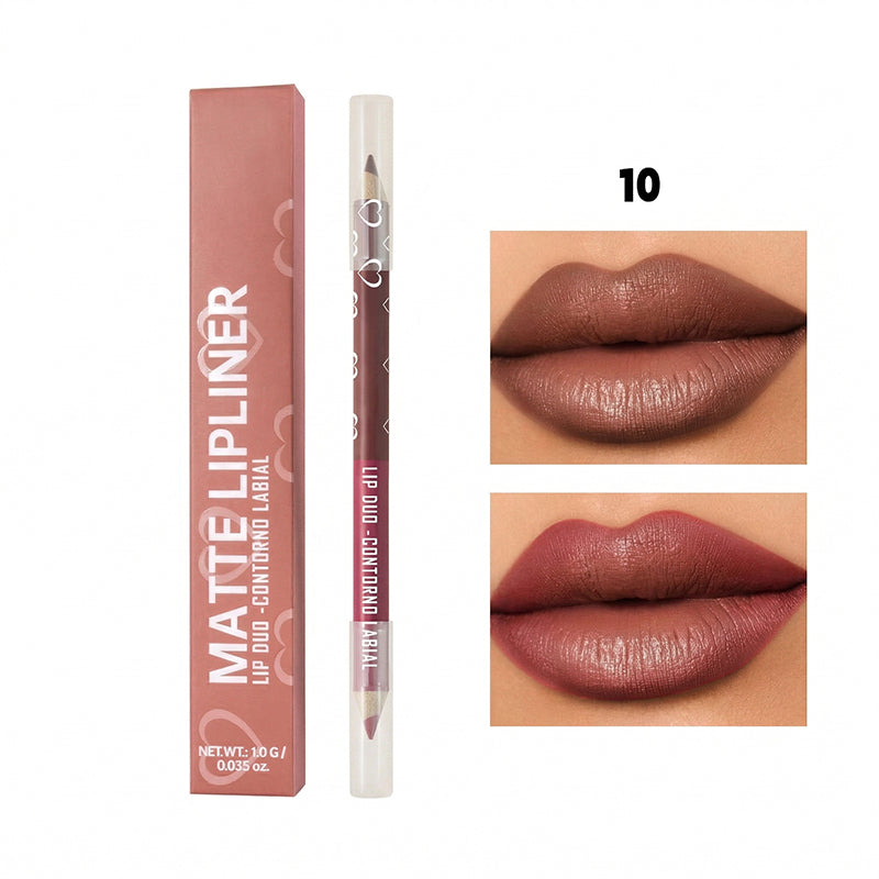 Dual-Tip Matte Lip Liner Pencil