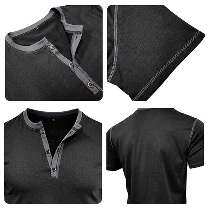 Men's Casual Henley Shirt